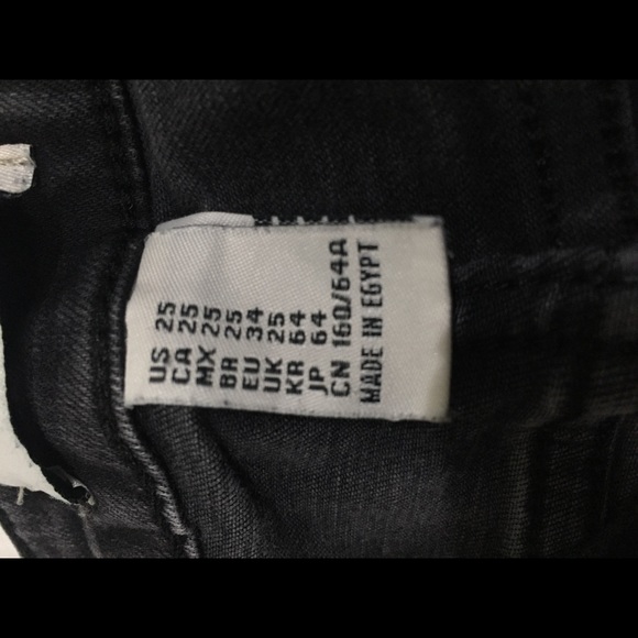 BLACK RIPPED JEANS - Picture 3 of 3